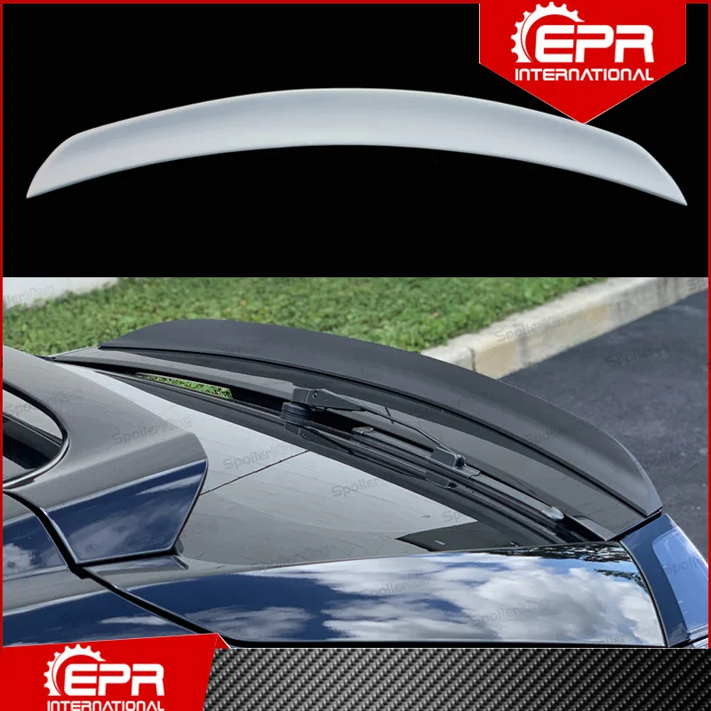 For Civic FK7 FK8 5Door Hatchback HK Type Glass Fiber Spoiler Trim Body Kit Racing Tuning Part FK8 FK7 FRP Wing Ducktail Lip