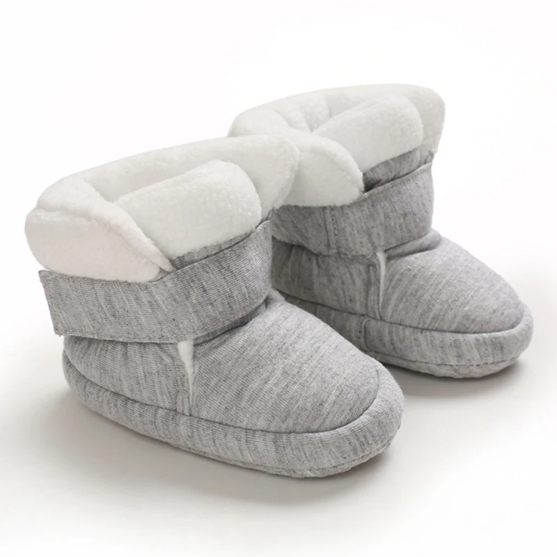 Newborn Baby Girls Boys Snow Boots Non-Slip Cute Rabbit Ear Bowknot Winter Warm Soft Soled Boot Ins