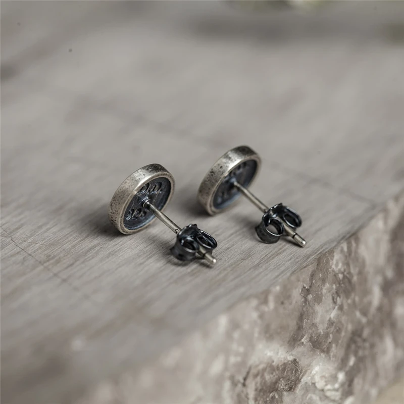 أقراط أذن من الفضة الإسترليني MKENDN 100% عيار 925 بإبداع واي فاي مجوهرات عصرية مخصصة للأذن مضادة للحساسية #4