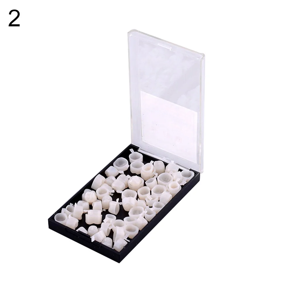 50pcs clareador Dental Teeth Veneers Ultra Thin Whitening Resin Molar Anterior Temporary Crown Porcelain Material Oral Care Tool