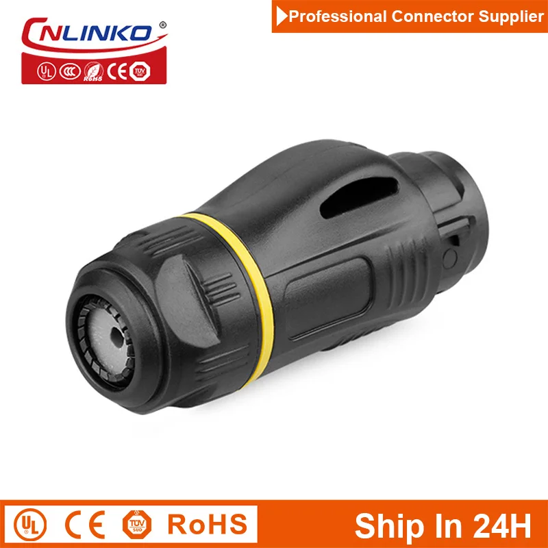 Cnlinko BD24 plastica M24 8pin Cat5e aviazione RJ45 connettore del segnale presa spina per rete Ethernet LED tabellone per le affissioni centralino