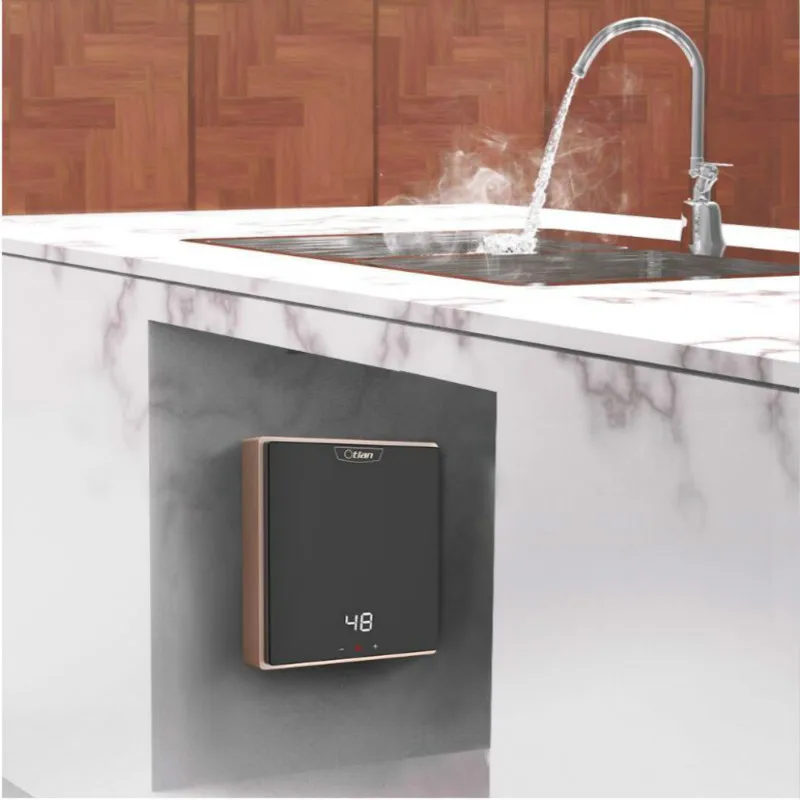 S16H ترموستاتي أدوات المطبخ تخزين المياه الصغيرة سخان مياه المطبخ الساخن