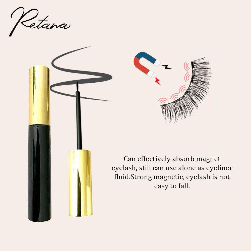 Magnetic Eyelash Eyeliner Eyelash Curler Magnet Natural Long Magnetic False Eyelashes and Magnetic Eyeliner Set Can be Reused