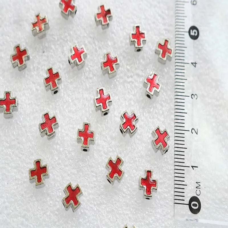 Mini colorful hollow cross beads cross beads bulk beads charm charm fashion jewelry making beads bracelet DIY