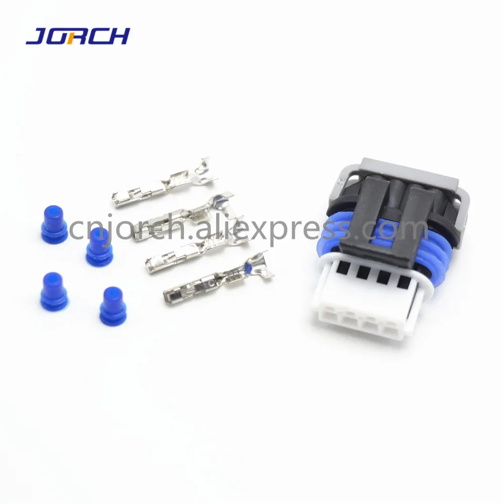 5sets 4pin female housing waterproof electrical plug wiring harness connector 15413116