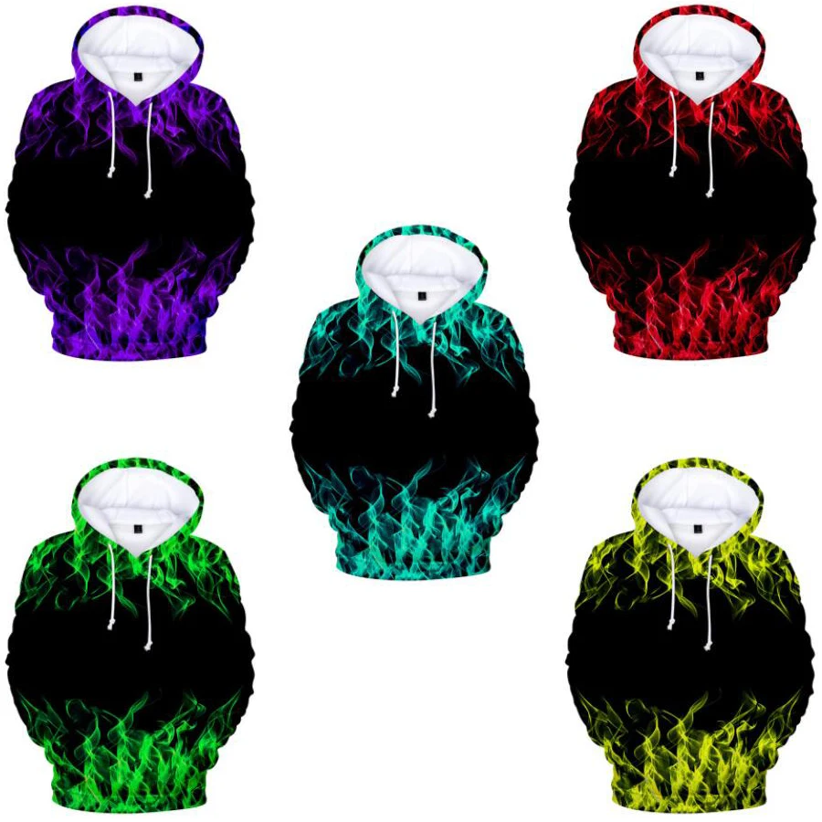 

Colorful Flame 3D Print Oversized Women/Men Hoodies Sweatshirt Harajuku Streetwear Hip Hop Pullover Hooded Jacket Male Tracksuit