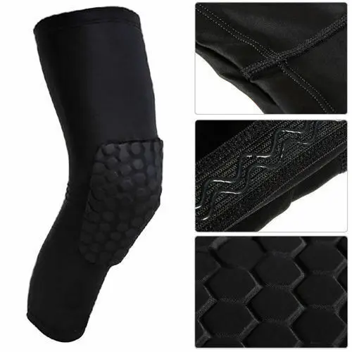 Breathable Sports Knee Support Brace Pad Leg Knee Protector Football Honeycomb Pad Crashproof Antislip Basketball