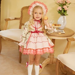 Autumn/Winter New Girl Dress Spanish Princess Dress Baby Lolita Halloween Christmas Children's Costume Flower Girl Dresses