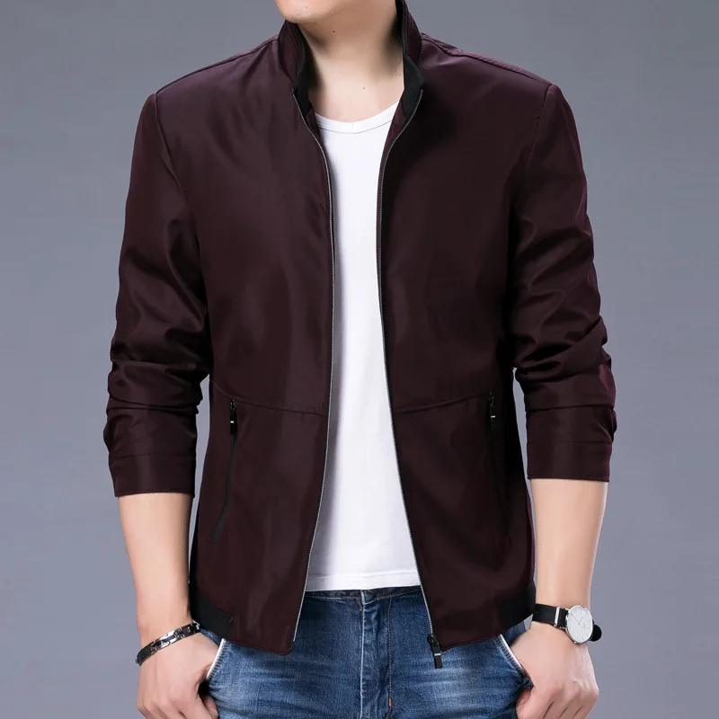 

MRMT 2024 Brand New Youth Men's Jackets Coat Overcoat For Male Business Solid Long Sleeve Collar Jacket Outer Wear Clothing