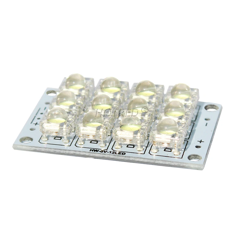 DC 3V-5V 12 LED Piranha Board Module Energy Saving Super Bright Night Market Mobile Power 3.3V Emergency Light Lamp DIY Kit