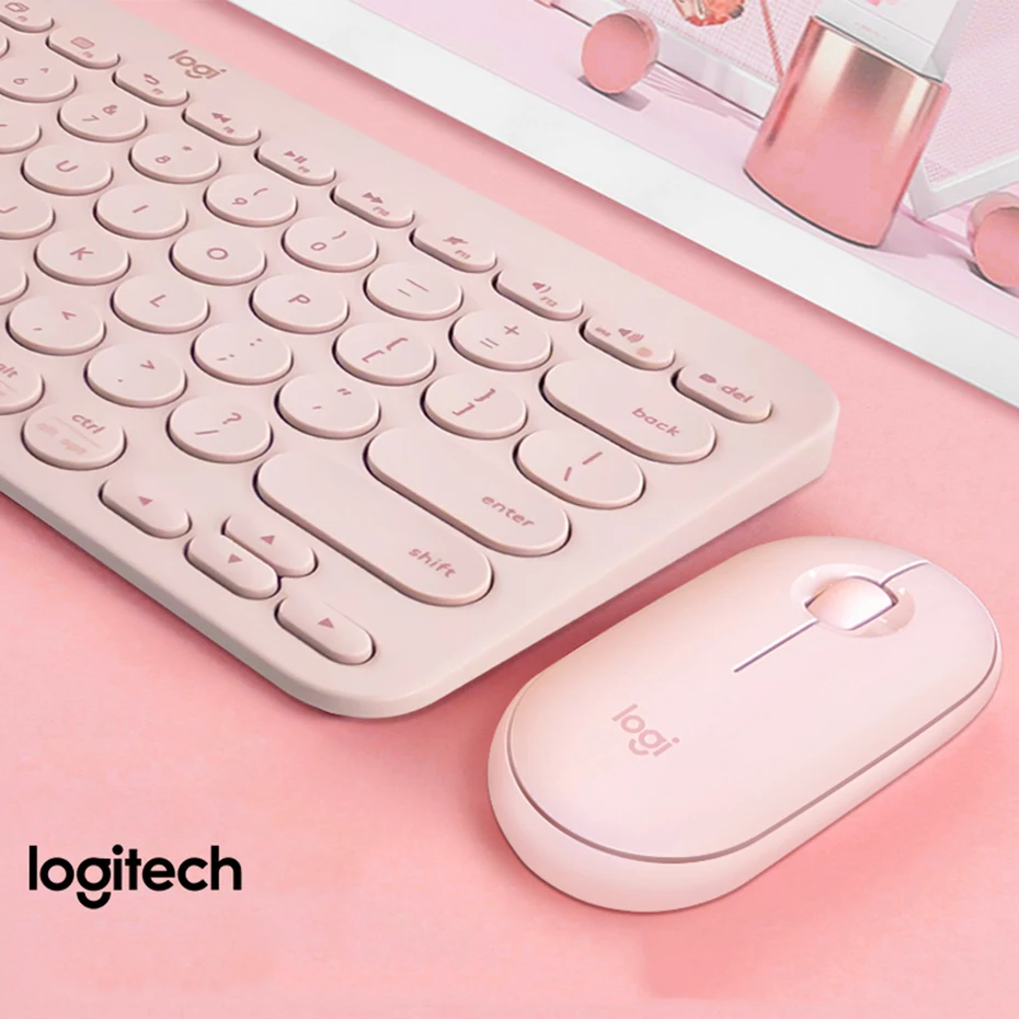 Logitech K380 tastiera multi-dispositivo Wireless Bluetooth tastiera multicolore set di Mouse per Windows tekandroid IOS Chrome OS