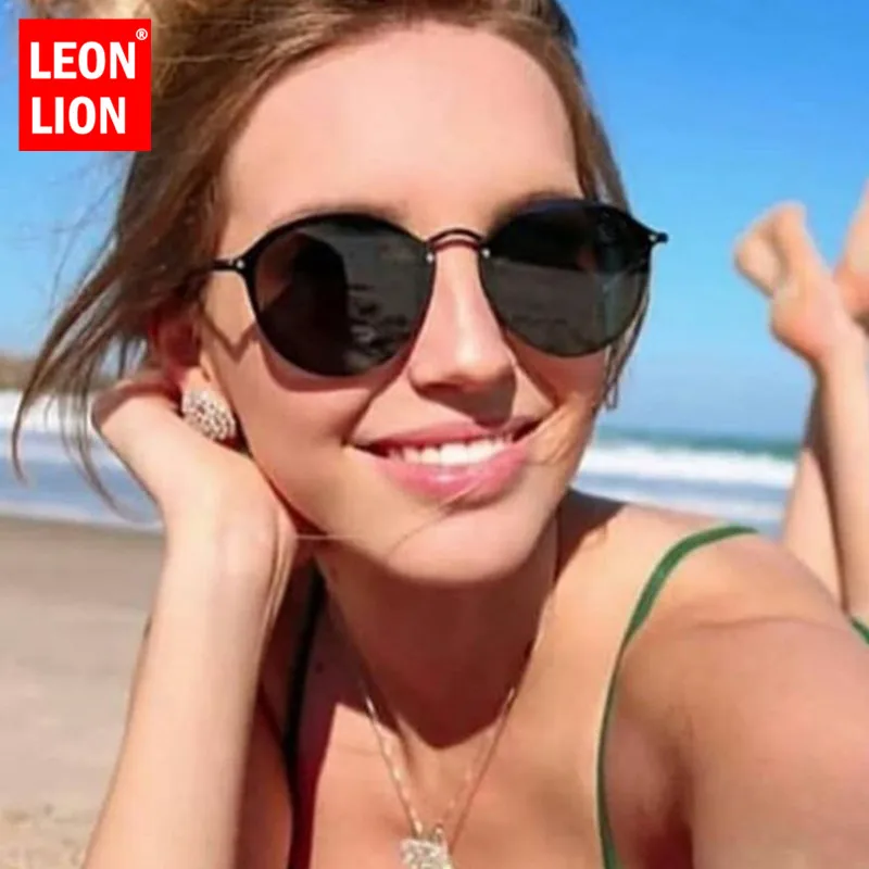 LeonLion Retro Sunglasses Women 2023 Brand Designer Eyeglasses for Women/Men Vintage Glasses Women Luxury Oculos De Sol Feminino