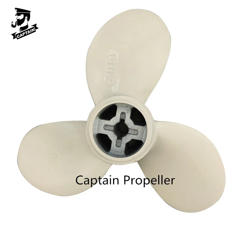

Captain Boat Outboard Propeller Pin drive 7 1/4x5 Fit Yamaha Engines 2HP 2.5HP Marine Engine Part Aluminum 6F8-45942-01-EL