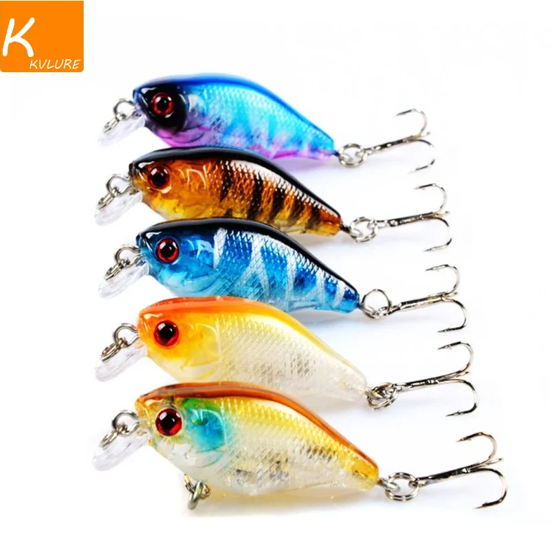 1Pcs Mini Crank Fishing Lures 45mm 4.2g Floating Artificial Hard Bait Japan Bass Pike Fishing Tackle Wobblers Pesca Crankbait