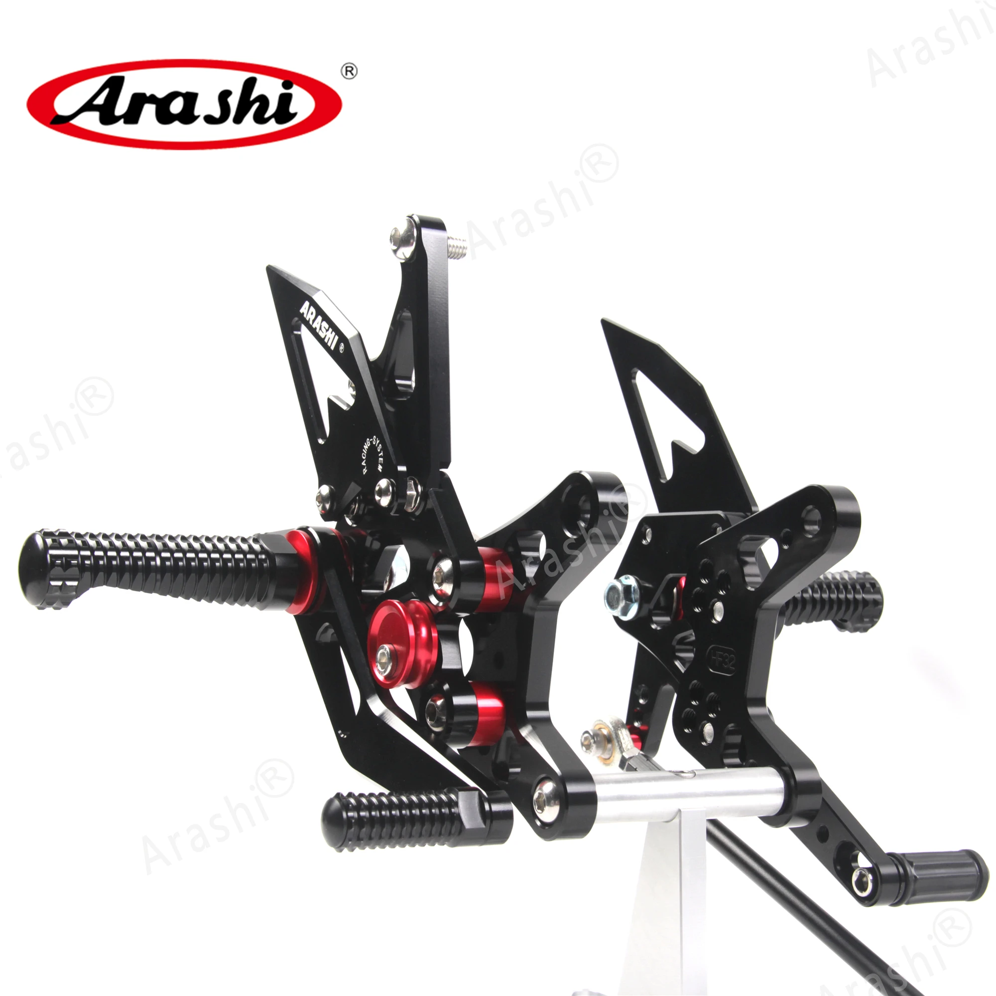 Arashi For KAWASAKI NINJA ZX6R QS 2005 - 2024 Footpeg Rearset Adjustable Footrest Foot Pegs ZX-6R ZX 6R 2006 2007 2008 2009 2010