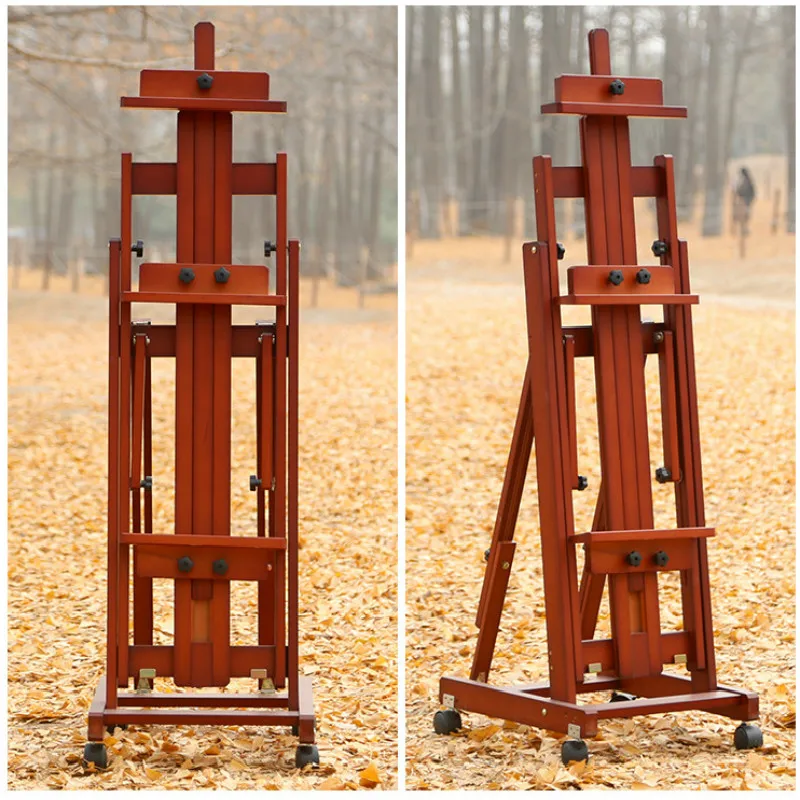 Wooden Easel Lienzo Multifunction Artist Oil Paint Sketching Easel Advertising Display Stand Caballete De Pintura Painting Tools