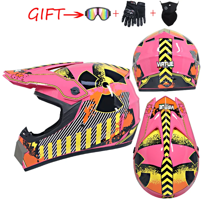 Seguridad de motocross casco motocross bicicleta cuesta abajo capacete ATV Cruz casco niño casco de la motocicleta