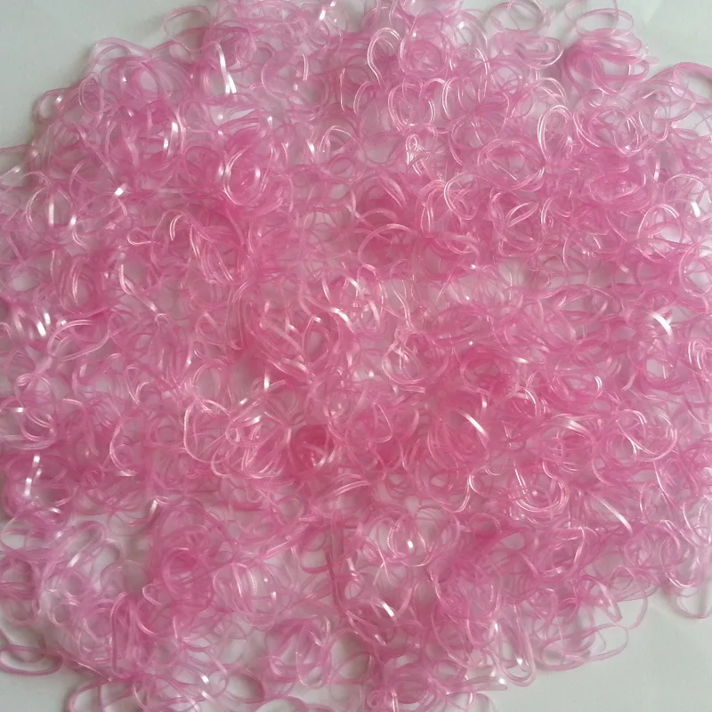 About 3000pcs/pack Candy Color Disposable Mini Elastic Rubber Bands for Girl Silicone Gum Kid Children Hair Accessories scrunchy