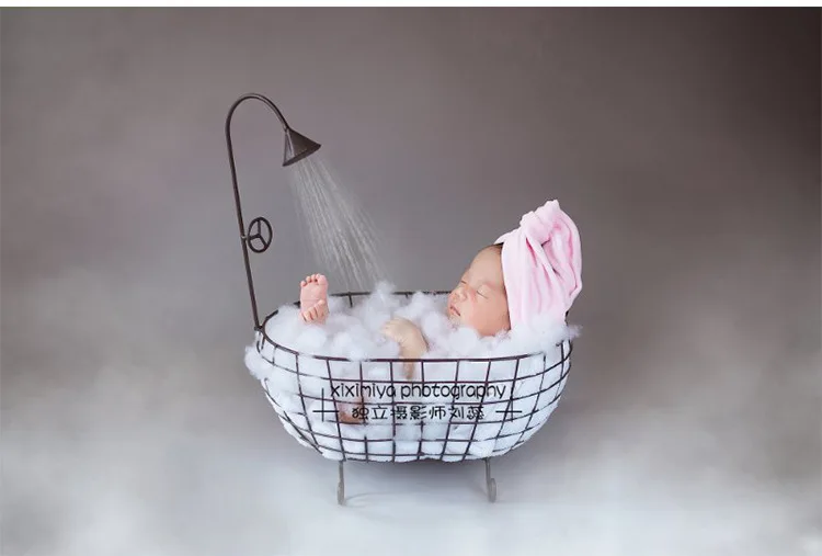 Newborn Photography Props Small Bathtub Prop Photo Shooting Infant Props Container Baby Photography Props Girl Boy Fotografia