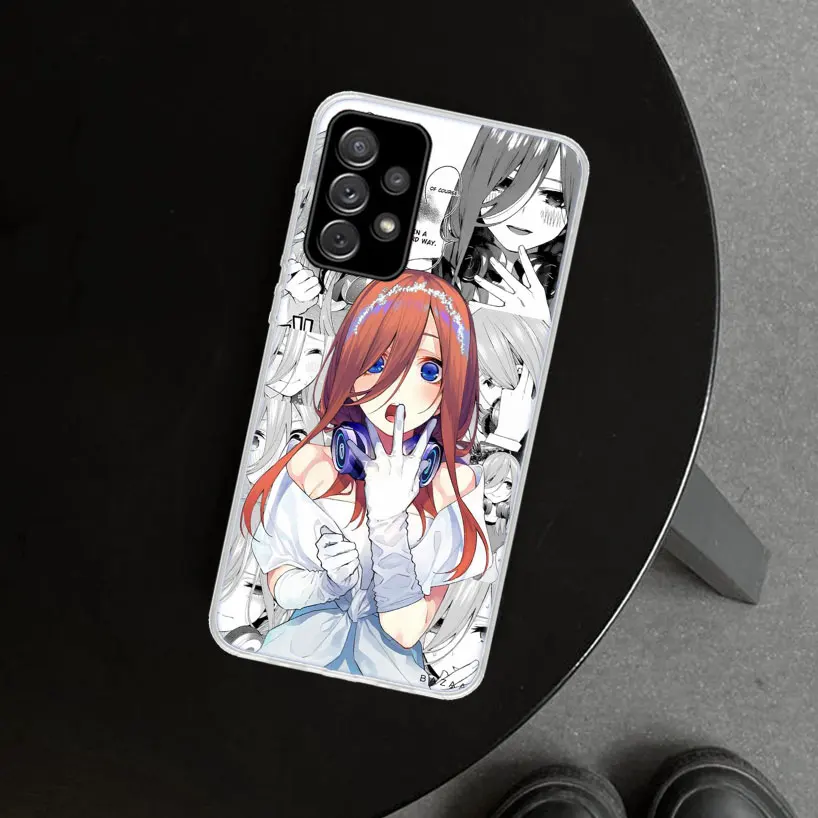 Nakano miku Anime Phone Case for Samsung Galaxy A15 A25 A35 A55 A14 A24 A34 A54 A04S A13 A23 A33 A53 A03S A52 A12 A22 A32 A02S C