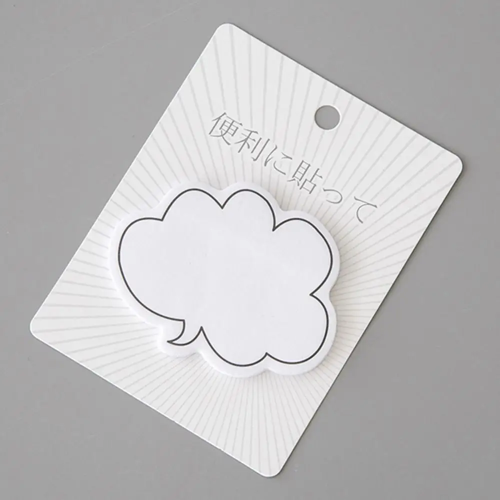 1Pc 30 Lakens Wolk Ronde Vorm Zelfklevende Memo Pad Sticky Notes Briefpapier