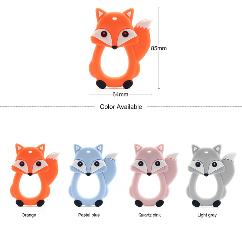 LOCAL 10 pieces/ lot Silicone pendant Teether Penguin  Monkey Pendant Raccoon Toy Giraffe Necklace For Silicone Lion Elephant