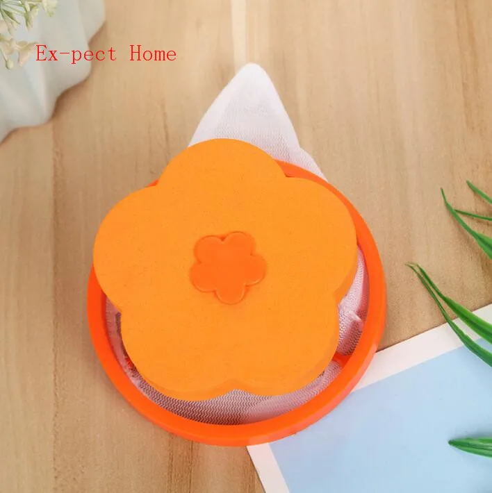 500 Pcs Laundry Filter Bag Washing Machine Floating Lint Flower Shape Mesh Bag Lint Hair Removal Laundry Tools