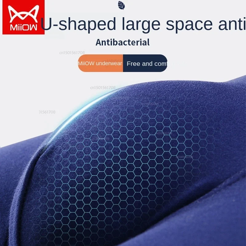 Youpin-bóxer de grafeno para hombre, ropa interior de algodón antibacteriana, transpirable, suelta, con cuatro esquinas