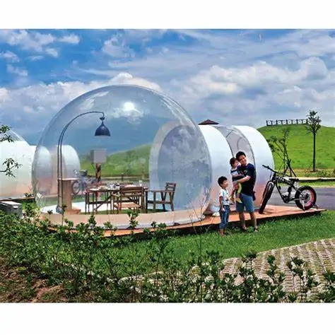 

Factory Wholesale Bubble Igloo Tent Popular DIY Party Bubble Tent With Fan Outdoor Camping Tent Transparent Bubble Hotel Dome