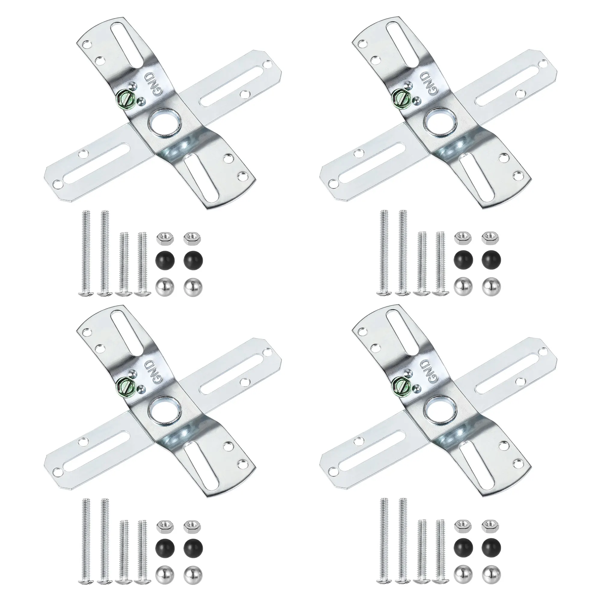 

4 шт. Φ 4-дюймовый крестообразный кронштейн для крепления универсальной осветительной арматуры с винтами и гайками для люстры