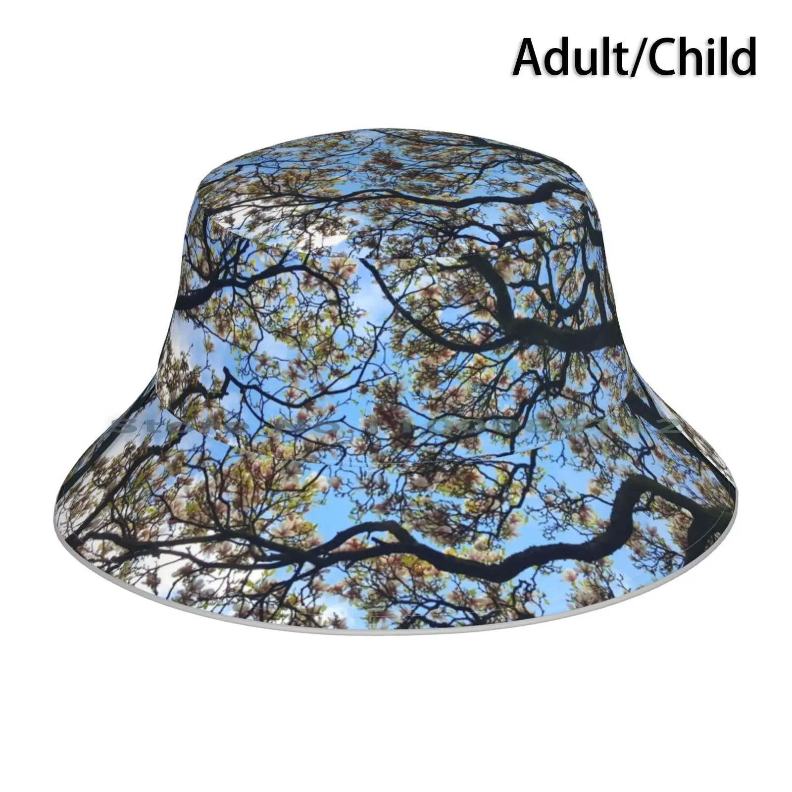 Branching Out Bucket Hat Sun Cap Trees Nature Flowers Cherry Blossom Colour Photography Foldable Outdoor Fisherman Hat