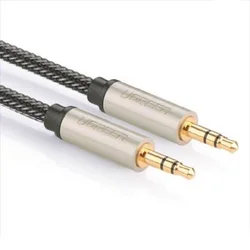 Ugreen AUX Audio Cable Black Weaving Jack 3.5mm To 3.5 Car Line For Headphone Speaker Stereo