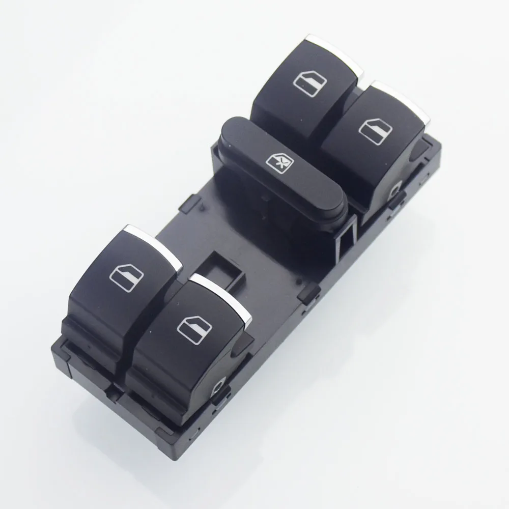 Chrom-Scheinwerferschalter + Fensterheber-Hauptschalter für VW Golf 5 6 Mk5 6 Jetta 5 6 Passat B6 Touran SEAT 5ND 941431 B 5ND 959855