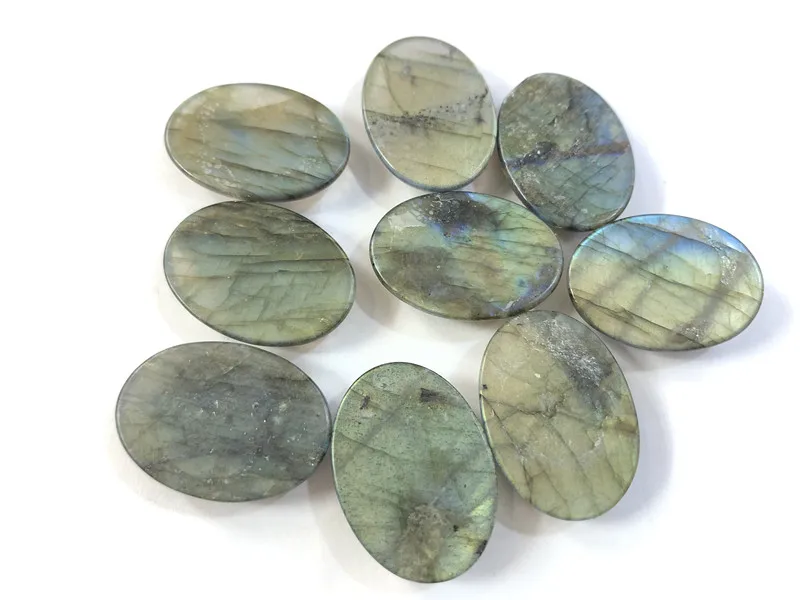 Natural Labradorite Gem Cabochon 22x30mm 30x40mm Oval Gem Stone Cabochon Gem Jewelry Ring Face,CAB Gem Bead Ring Face 2pcs/lot