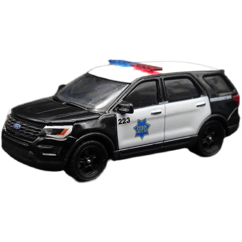 1/64 GREENLIGHT Ford explorer 2016 San Francisco Police Paint limited edition Collection of diecasting aolly refitted car model