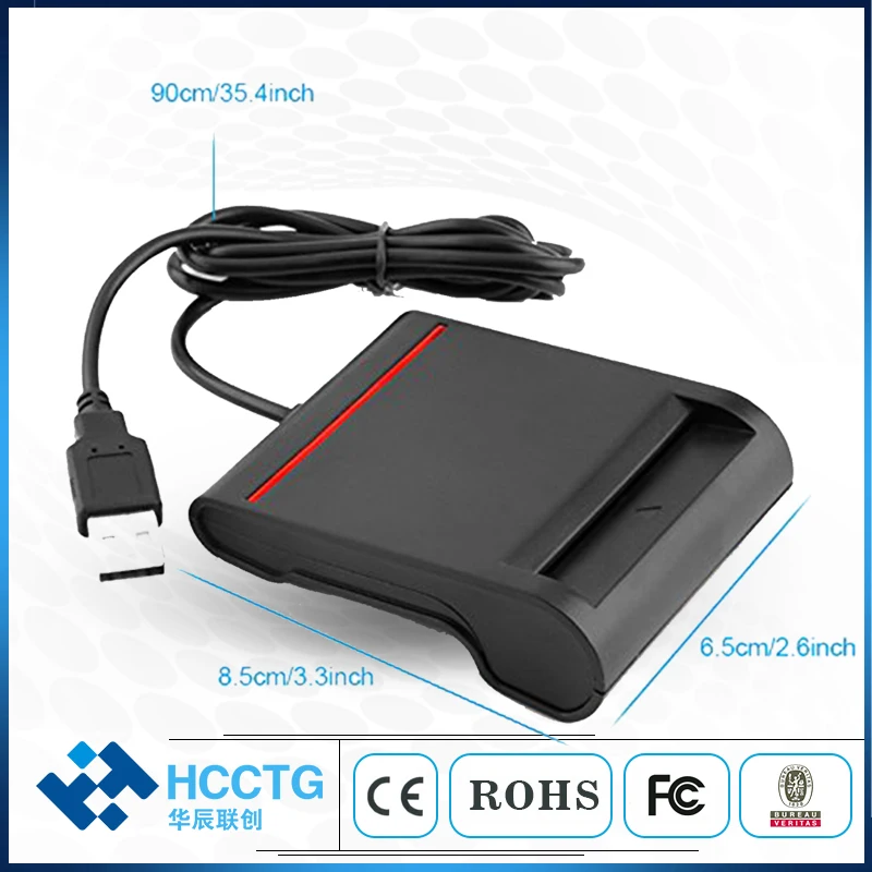 

HCCTG ISO 7816 Class A, B C With USB2.0 Interface Thailand ID Smart Card Reader DCR30