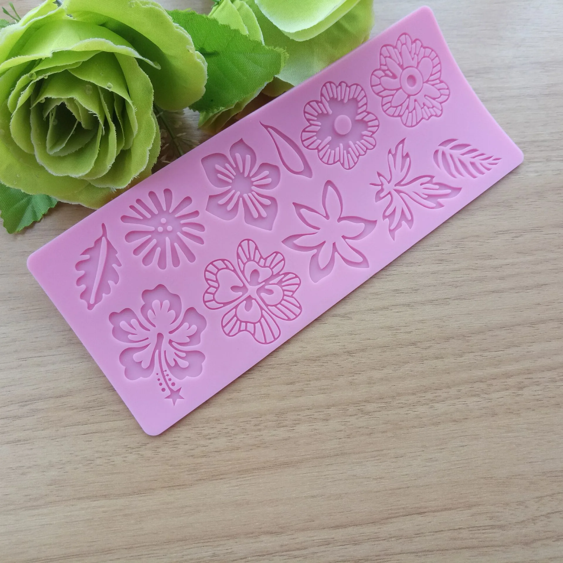 Flower Leaf Lace Mold Cake Mould Silicone Baking Tools Kitchen Accessories Decorations For Cakes Fondant D438