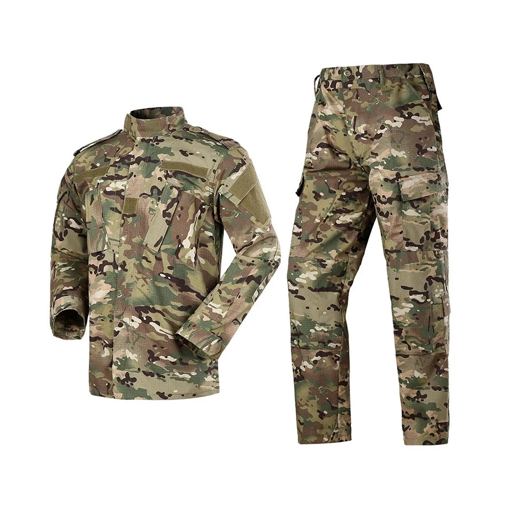 

Military Uniform Camouflage Tactical Suit Men Army Special Forces Combat Shirt Coat Pant Set Camouflage Militar Soldier Clothes