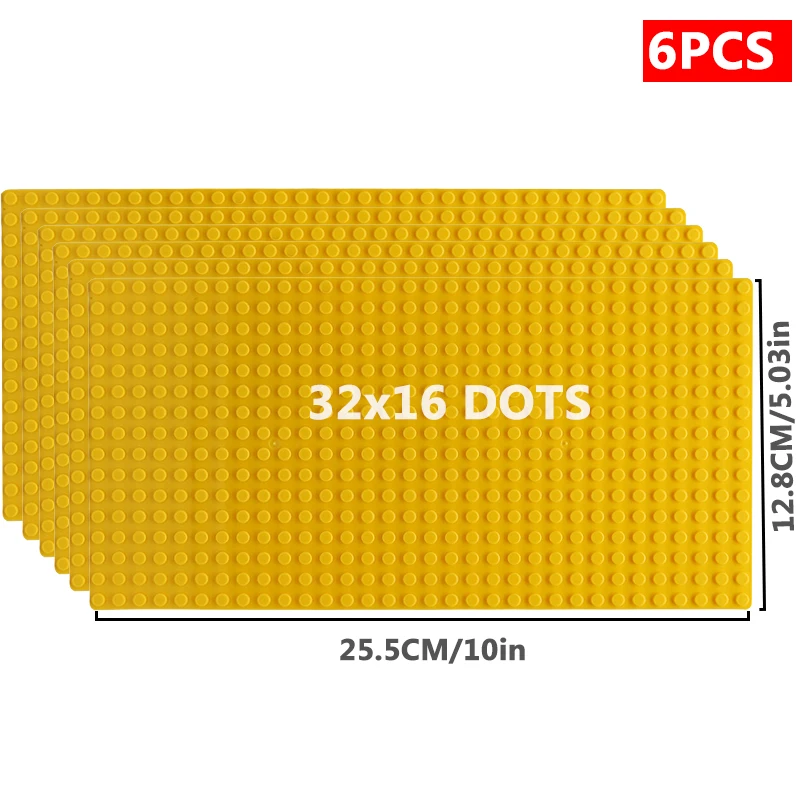 6pcs Base Plate Building Blocks Set, Classic Figures Gift
