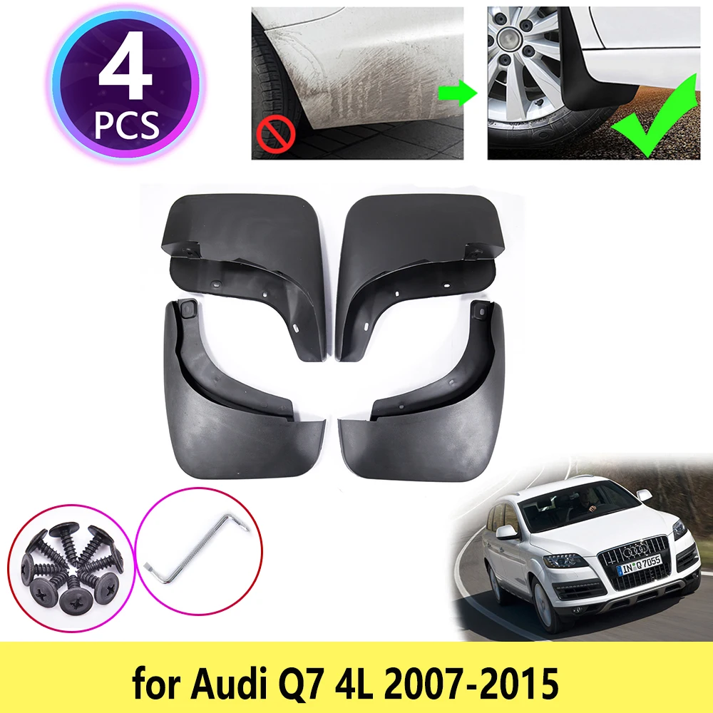 

for Audi Q7 4L 2007 2008 2009 2010 2011 2012 213 2014 2015 Mudguards Mudflaps Fender Guards Splash Mud Flaps Accessories S-line