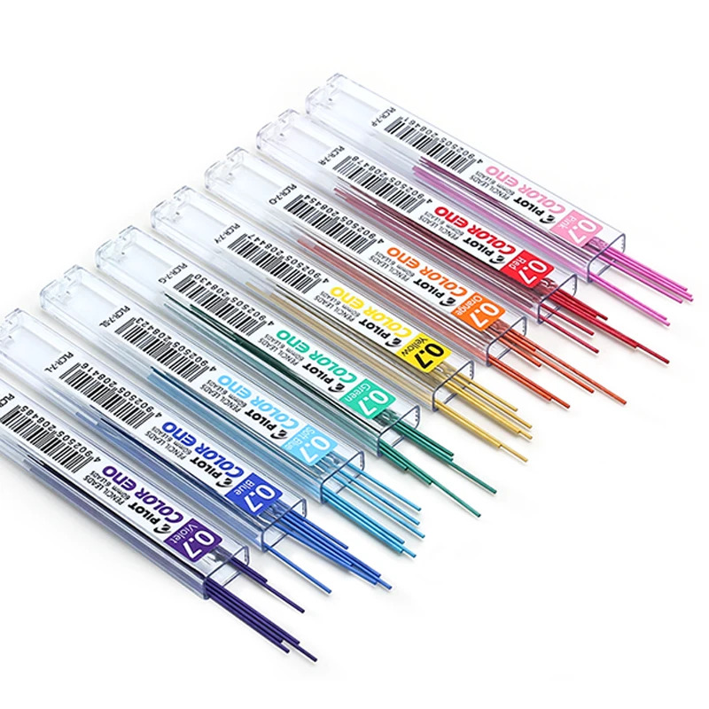 8 Pcs/Lot Pilot HCR-197 Color Eno Mechanical Pencil Color Eno Mechanical Pencil Lead - 0.7 mm