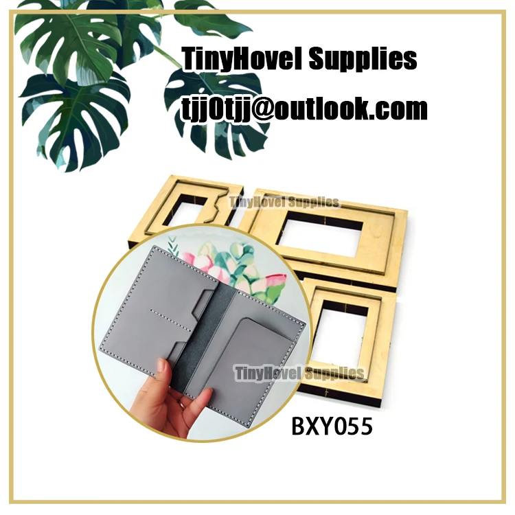 Card Clip Wallet Purse Cutting Dies,Wooden Die Cut, Die Cutter, Die Cutter for Leather Cutting,Big Shot Machine, BXY055