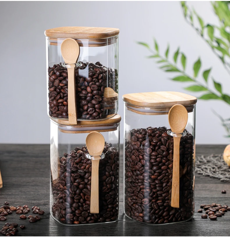 800ml/1000ml/1200ml Scrub Bath Salt  Bottle with Wooden Lid Spoon Cork Storage Stopper Bottle Frosted Seal Jar Home Bathroom