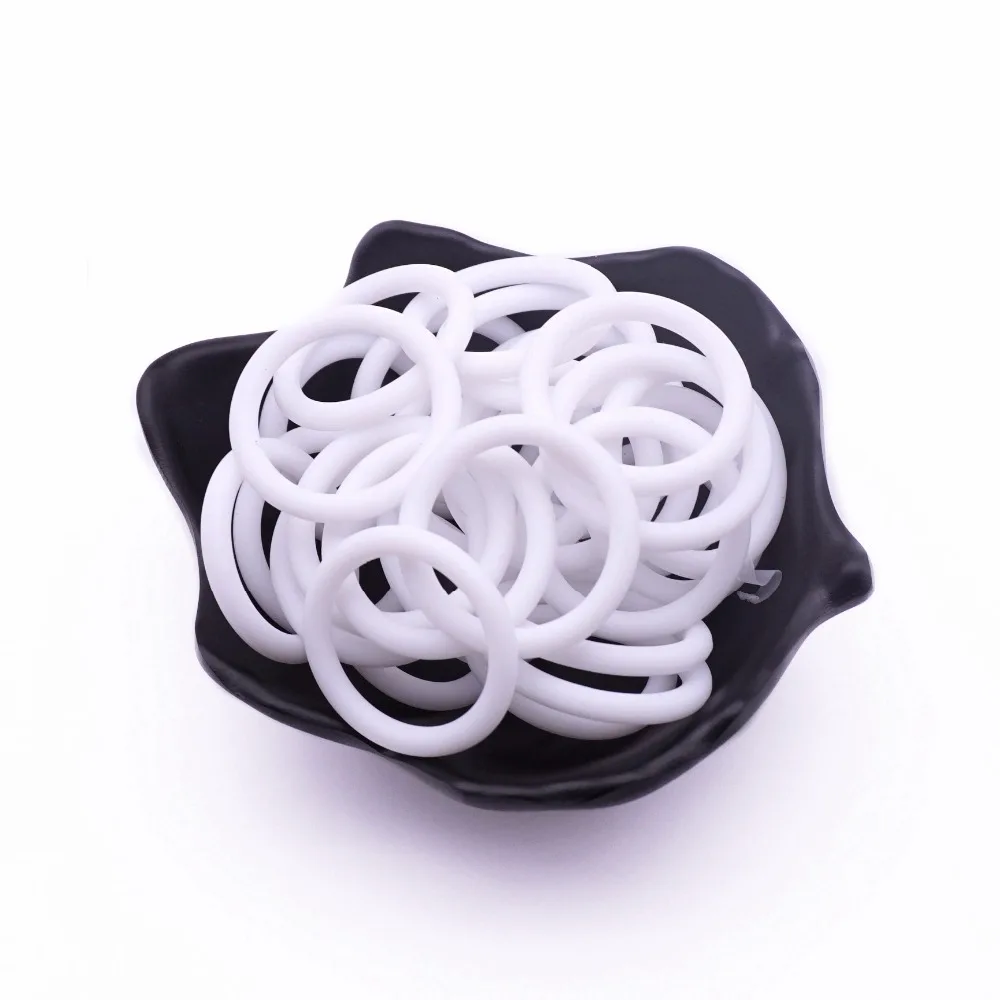10 stücke Transparent Klar Baby Silikon Schnuller Dummy Ring MAM Adapter O Ring BPA FREI Food Grade für Nuk Innere größe 21,5mm – Detail 10