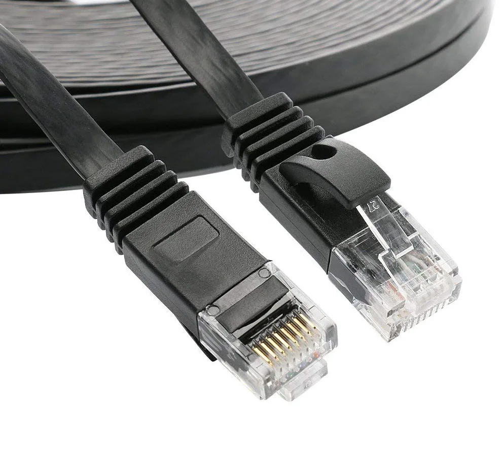 Ninth World CAT6 Плоский Ethernet кабель RJ45 - 1 м, высокая скорость передачи данных — фото товара