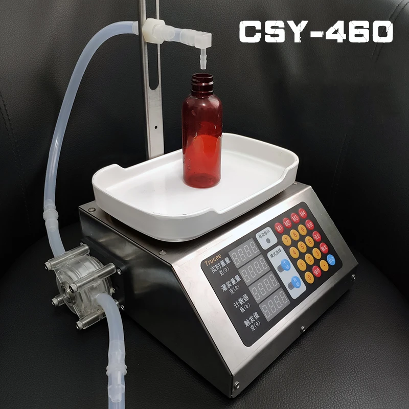 CSY-460 Weighing and Quantitative Automatic Large Flow Peristaltic Pump Essential Oil Canned Liquid Filling Machine