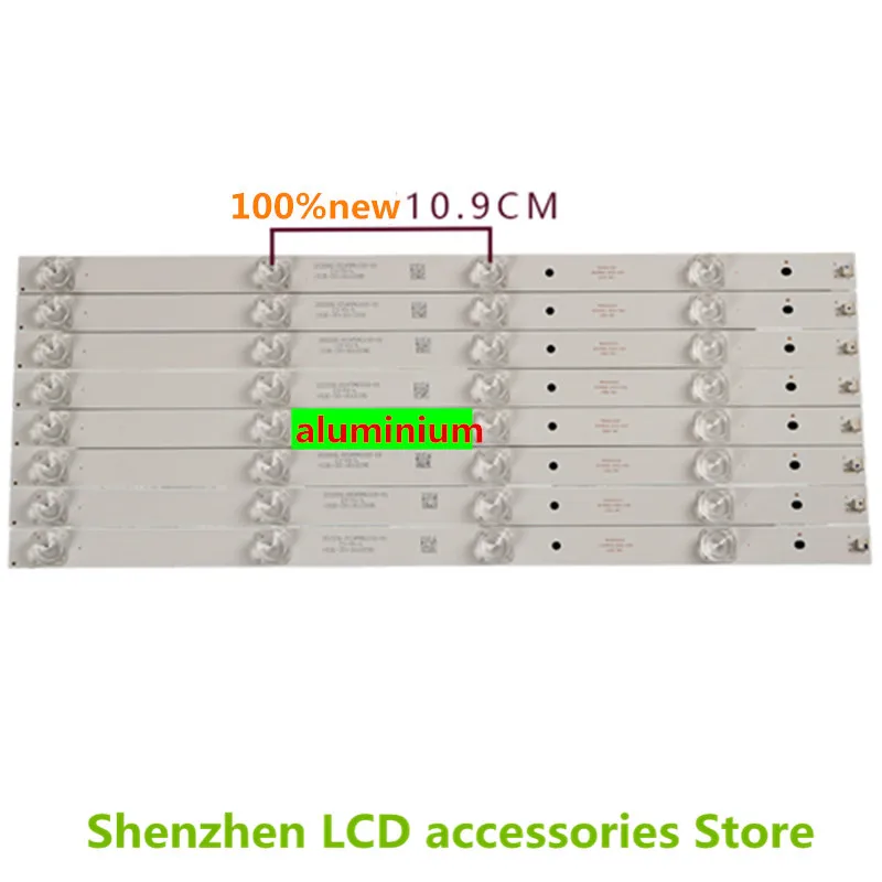8 Stuks 420Mm 3V Voor 45Inch Tv 45XF 45XS TV-F45 Led Licht Bar 4 Lampen 202006-DS45M6100-01 DS45M61-DS01-V01 DS45M61-DS01-V02