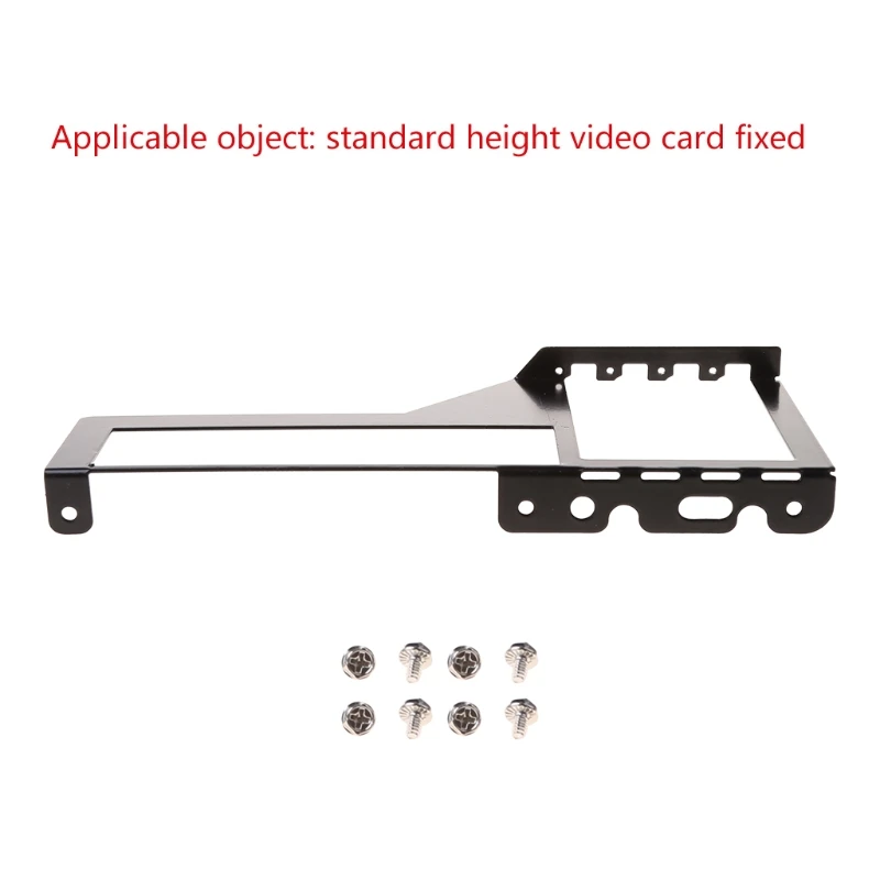 금속 그래픽 VGA 카드 브래킷 홀더 전면 변환기 컴퓨터 쿨러, 냉각 라디에이터 지원 2/4/7 구멍