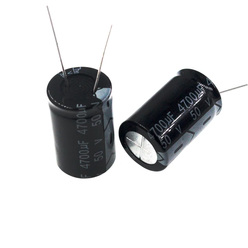 2pcs 4700uF 50V 4700MFD 50WV 18*35mm Aluminum Electrolytic Capacitor Radial 4700mf50v 4700uf50v 50v4700mf 50v4700uf