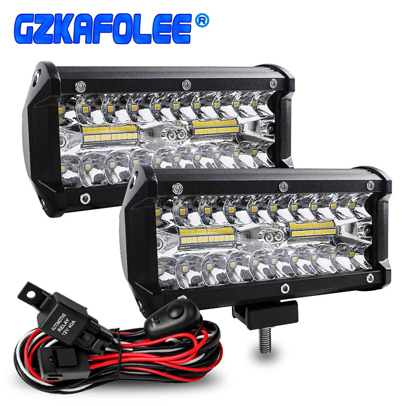 70W led bar Led car headlight Fog light Spot Flood Combo Work Lights for auto off road 4x4 for jeep SUV motorcycles Truck UTB